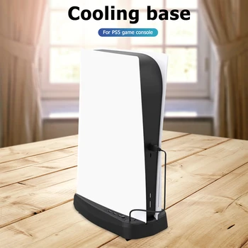 Para PS5 Vertical Stand de Refrigeración de Doble Ventilador de Refrigeración Enfriador con 3 Puertos USB para SONY Playstation 5 de Juego de Consola Titular del Disipador de Calor