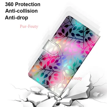 Para Samsung S20 Ultra Plus A10 20 30 50 S A20E A51 71 caso de cartera Para Samsung Galaxy A01 A21 caso de cuero flip libro de casos