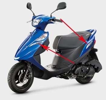 Para SUZUKI Dirección V125g Motocicleta scooter de cuerpo carenado de pegatinas logotipo cuerpo calcomanías calcomanías