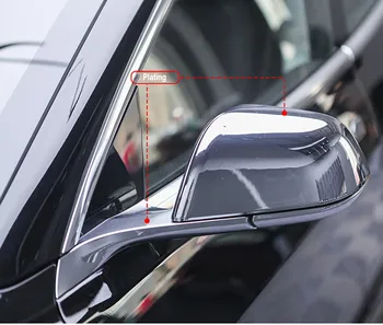Para Tesla Model 3 Espejo Retrovisor Cubierta de Tapas de Coche Calefacción Espejo de Protección de Pegatinas de Bienes de la industria Automotriz Accesorios de Decoración
