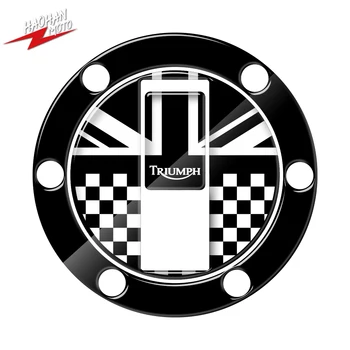 Para Triumph Rocket III SPEED TRIPLE CALLE de DOBLE AMÉRICA en 3D de la Motocicleta etiqueta Engomada de la Tapa del Tanque de combustible Protector
