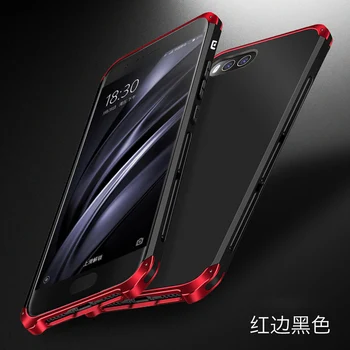 Para Xiaomi Mi Caso de los 6 de Marco de Metal de 3 en 1 Híbrido PC Duro de la Cubierta Para Xiaomi Mi6 de la Aleación de Aluminio Móvil de Parachoques Caso 6790
