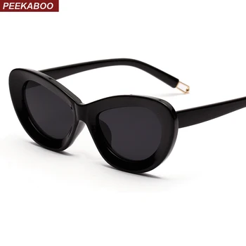 Peekaboo nuevo de ojo de gato de las mujeres gafas de sol teñidas de color de la lente del vintage 2019 transparente sexy cat eye gafas de sol para damas uv400