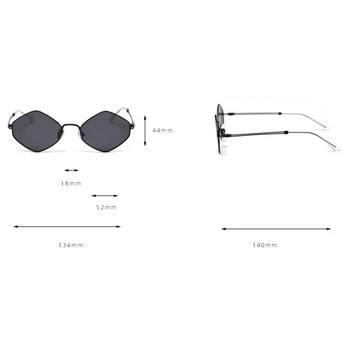 Peekaboo pequeño rombo de gafas de sol de los hombres polarizada 2020 retro de las mujeres gafas de sol masculinas marco de metal rojo negro uv400 de alta calidad