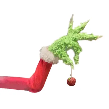 Peludo Verde Grinch Brazo Adorno Titular para El Árbol de Navidad para la Navidad, Fiesta en Casa de la SDF-NAVE