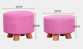 Pequeño taburete redondo moderno, sofá de la sala de banco de la moda de los hogares banco de creative pequeña silla corto Dunzi Minimalista Moderno