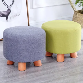 Pequeño taburete redondo moderno, sofá de la sala de banco de la moda de los hogares banco de creative pequeña silla corto Dunzi Minimalista Moderno