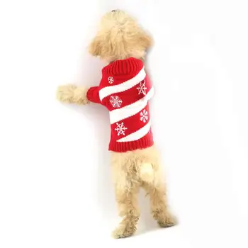 Perro suéter de Navidad Copo de nieve de Suéter Perro de Año Nuevo Traje de Otoño e Invierno Suéter Perro 144225