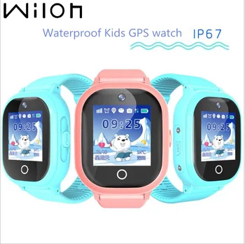Perseguidor de GPS del reloj de los niños IP67 impermeable de GPS de los Relojes Inteligentes de natación de la cámara de la Pantalla táctil SOS Llamada TD-05 Reloj de los niños