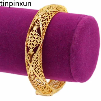 PINXUN Nuevo Color Oro Bangles Para Mujer de Novia Dubai/África/India Brazaletes de las Pulseras Brazalete de Regalos