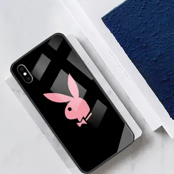 PLAYBOY Marca de Moda de Cristal de la caja del Teléfono Fundas Coque para el IPhone 12 11 Pro Max Casos XR XS 7 8 Plus Accesorios de la Cubierta de Carcasa