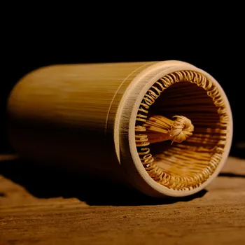 Portátil de Viaje Matcha Kit ( Batidor de Bambú ) 100 Pondate Plegable de la Cucharada conjunto de la Ceremonia del Té Conjuntos Plegable mini scoop