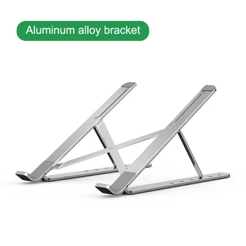 Portátil Plegable De Aluminio Ajustable Notebook Stand Plegable Del Soporte Del Ordenador Portátil Titular B88