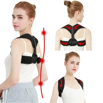Postura de la espalda Corrector Corsé de la Clavícula, Columna vertebral de la Corrección de la Postura de la Espalda Cinturón de Soporte para los Hombres de las Mujeres