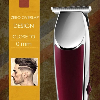 Precisión profesional Hair Clipper Eléctrico Recortadora de Pelo cerca de 0mm Corte Baldhead Máquina de Afeitar Casa Peluquería Herramienta