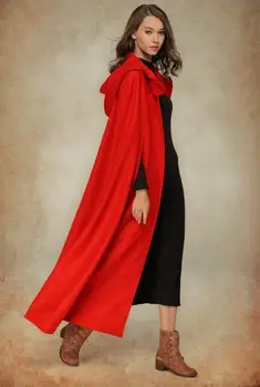 Pregunto a las Mujeres Abrigo con Capucha con Capucha Capa con Capucha Cabo cosplay Capa 3 colores medievales, disfraces adultos disfraces vestido hasta 2019 75016