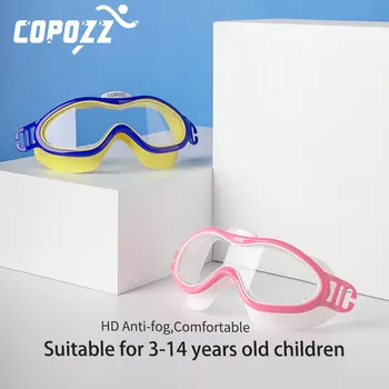 Profesional cuadro grande gafas de Natación de niños de Galvanoplastia HD Anti niebla Impermeable Gafas de Buceo de Agua se divierte las Gafas, Gafas de