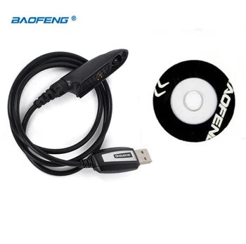 Promoción Original BAOFENG bf-a58 UV-9R Cable de Programación USB con el Controlador de CD impermeable BAOFENG UV-XR UV 9R BF A58 walkie talkie