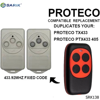 PROTECO código fijo 433mhz transmisor remoto,PROTECO TX433,PTX433 405 transmisor inalámbrico/código grabber/de puerta de garaje a control remoto 1144