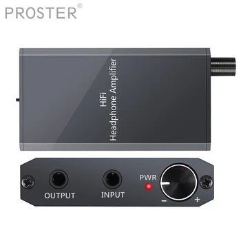 PROZOR HIFI Amplificador de Auriculares Portátil Profesional Mini de 3,5 mm para Auriculares Amplificador de Audio para Teléfonos Móviles Fidelidad Digital