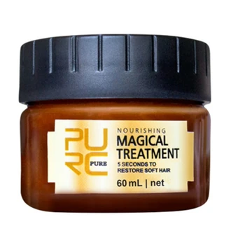 PURC Mágico mascarilla de tratamiento de 5 segundos Repara el daño en la restauración de suave pelo de 60 ml con todos los tipos de cabello con queratina pura Cabello y el cuero Cabelludo Tratamiento