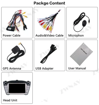 PX6 4G+64G Android 10.0 Coche Reproductor Multimedia Para Hyundai IX35 TUCSON 2009-de GPS del coche de Radio navi estéreo de la pantalla Táctil de la unidad principal