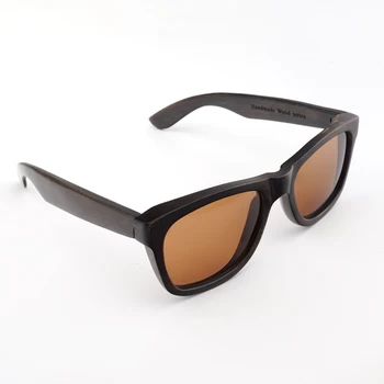 PÁJARO BOBO WAG005b de la Naturaleza de Ébano de Madera Gafas de sol Polarizadas Unisex Gafas de Sol Masculinas oculos de sol feminino Accesorio de Moda 19506