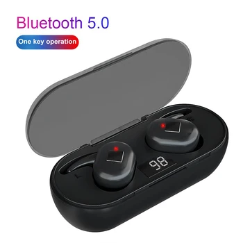 Q1 Auricular Inalámbrico de Bluetooth de los Auriculares TWS Bluetooth 5.0 de Música de los Auriculares Estéreo de Sonido de Reducción de Ruido para Todos los Teléfonos