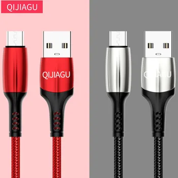 QIJIAGU 10 pcs/lot Rápido de Carga Microusb Micro Teyp C Cable USB Cargador Fecha de Cable Para Samsung-Huawei-Xiaomi Cable de Teléfono
