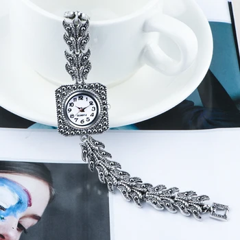 QINGXIYA 2020 Nuevas Señoras de los Relojes de Pulsera Reloj de Vestir de las Mujeres de Diamante de Cristal de Cuarzo Relojes Antiguos de Plata del Reloj de las Mujeres Montre Femme