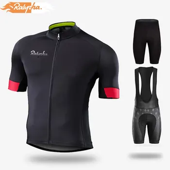 Ralvpha 2020 verano nueva ropa de ciclismo traje de bicicleta de carretera de la ropa de los hombres de pro cortos babero de Mtb de la Bicicleta Camisa de Jersey Maillot Ciclismo kit