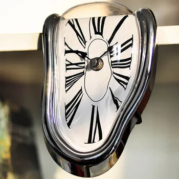 Real de Fusión túnel del Tiempo reloj del Reloj del Estante Escritorio de Regalo Decorativa Colgante de Diseño de Arte del Estilo Distorsionado Reloj