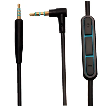 Recién Llegado de 1,5 m de Reemplazo de Audio de 2.5 a 3.5 mm Cable De Bo-se el Confort y la Tranquilidad QC25 de Auriculares MICRÓFONO Con Controlador Para apple