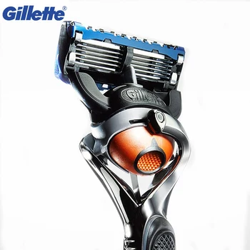 Recta cuchilla de Afeitar Maquinilla de Afeitar Gillette Fusion Proglide Flexball Marca de Afeitar 1 soporte 1 Hoja Lavable Barba máquina de afeitar para Hombre 70036