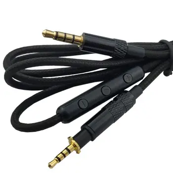 Reemplazo del Cable de Audio Cable con Micrófono Control de Volumen para JBL J55 J55A J88 J88A Auriculares Auriculares