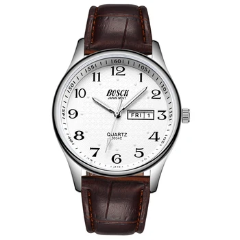 Reloj de los hombres de Lujo Completa de Acero Relojes de Moda de Cuarzo reloj de Pulsera Impermeable Fecha Masculino Reloj de Relogio Masculino Relojes Para Hombre