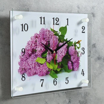 Reloj de pared, Serie: flores, 