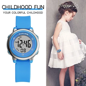 Reloj Para Niños de Niños de Niños Relojes SYNOKE Marca de Reloj Digital Para Niños 50M Impermeable Reloj Para Niñas Regalos relogios reloj