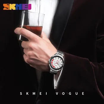 Relojes de SKMEI Reloj de los Hombres de Moda de los Deportes de Cuarzo Reloj para Hombre Relojes de la Marca Superior de Negocios de Lujo Impermeable Reloj Relogio Masculino