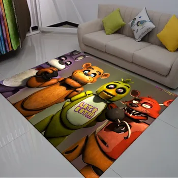 Resbalón Anti de Bienvenida Entrada Felpudos Cinco Noches en Freddy de la Tela de Poliéster de Anime alfombras de Piso para la Sala de estar Alfombra del Dormitorio