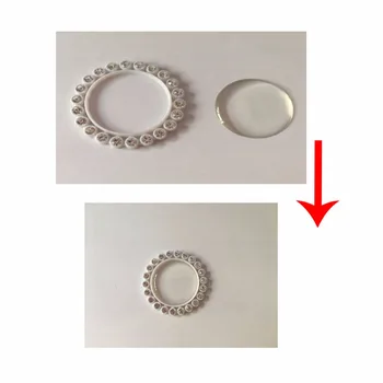 Resina 100pcs 25mm 1 pulgada para DIY artesanía redonda transparente adhesivo epoxi transparente círculos de la tapa de la botella de pegatinas btn-5726