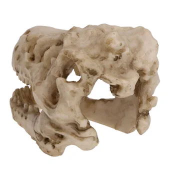 Resina de Acuario Decoración Cráneo de Cocodrilo Para los Peces Tanque de Resina de Dinosaurios cráneo de resina de reptiles y lagarto 138374