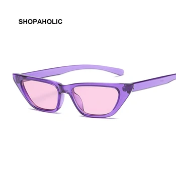 Retro Cat Eye Gafas De Sol De Las Mujeres De Marco Pequeño Triángulo De Color Púrpura Gafas De Sol Mujer, Gafas De Oculos De Sol Feminino Lunette De Soleil