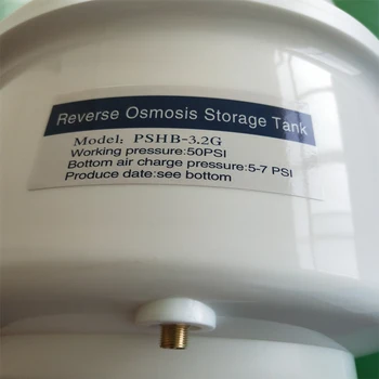 RO Tanque 3.2 galones de plástico tanque de almacenamiento de agua para el sistema de ósmosis inversa de agua purificador de agua pura piezas de la máquina