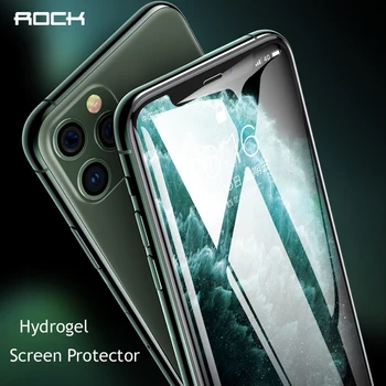 ROCK 2pcs 0,18 MM Slim Cobertura Completa de la Película Para iPhone 11 pro max 6.5 3D Curvas Blandas de Hidrogel de Protector de Pantalla Para iphone pro 11