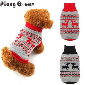 Ropa de abrigo para Perros Pequeños Tejer Suéteres para perros Traje de Navidad Para Cachorro Chihuahua XS-XL los Animales de Otoño/Invierno vetement chien