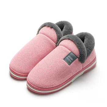 SAGACE 2020 unisex hogar de los zapatos de las mujeres de Invierno cálido suave de la felpa de zapatillas de interior cálido U Estilo de alta calidad Zapatillas par de diapositivas