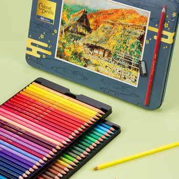 SAKURA 24/48/72 Colores de Lápiz Aceitosa de Color Conjunto Artista de Dibujo Lápices de Colores de la Escuela de Suministros de Oficina
