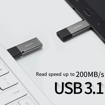 SAMSUNG Unidad Flash USB de 256 gb 128 gb 64 gb 32 g de Metal de Doble Puerto de la Impulsión de la Pluma USB3.1 Tipo C Tipo A Un Lápiz De Memoria Del Dispositivo De Almacenamiento De Disco De U