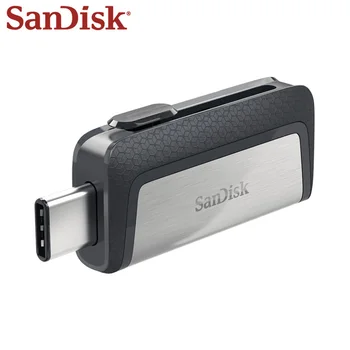 SanDisk Ultra Dual Drive USB OTG 3.1 Y el Tipo C de Disco Flash de 32GB 64GB 128GB 256GB de Disco U Para Almacenamiento Externo